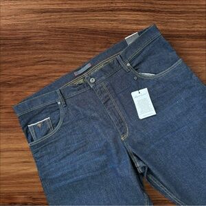 NWT Robert Graham Jeans Denham Woven Indigo Size 42 Inseam‎ 34 Men's